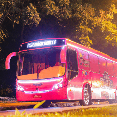 Ônibus Balada - Rosa
